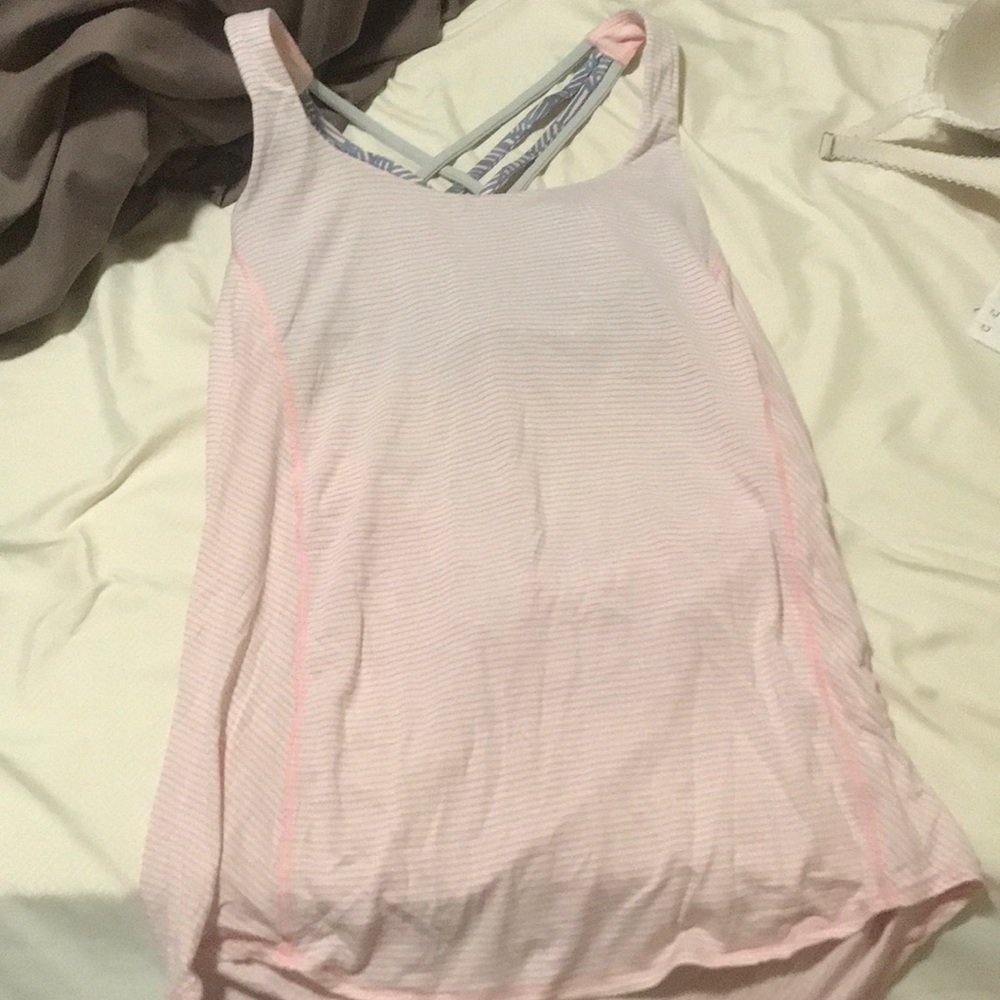 Lulu lemon open back tank top